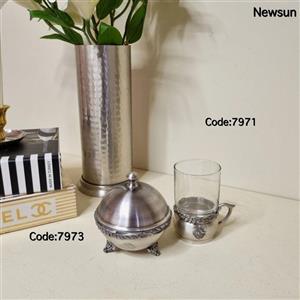 انگاره (استکان) هندی نیکل نیوسان مدل برگ کد 7971