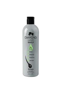 شامپو ضد شوره و ضد ریزش موهای چرب DIAMOND HAIR حجم 330 ml