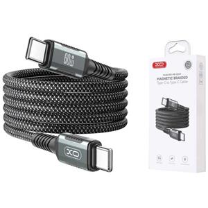 کابل مگنتی تایپ‌سی به تایپ‌سی فست شارژ 100 وات یک متری ایکس‌او NB-Q267