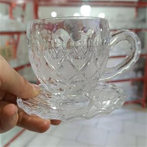 نعلبکی طرح کریستال آنجلیکا بلور چین درجه یک
