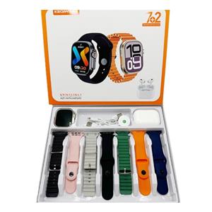 پک ساعت هوشمند و ایرپاد پرو مدل KEQIWEAR KW56 ULTRA3 با 7 بند گارانتی 6 ماهه