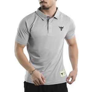 پولوشرت ورزشی مردانه آندر آرمور مدل Heat Gear-399 طوسی روشن