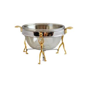 سوفله خوری سالینو مدل استیل برنجی کد 3006-SG