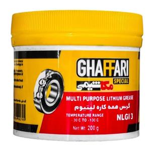 گریس  غفاری مدل همه کاره لیتیوم وزن 200 گرم Rw6