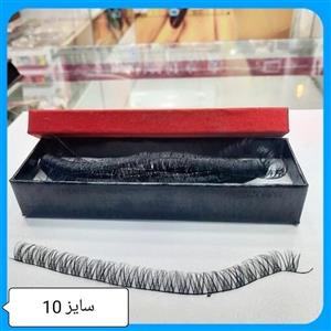 مژه ریسه ای فیشر کینگ سایز 10 مژه فیشر تاجی ابریشمی مژه طبیعی مژه 3D انواع چسب مژه ریلی مژه فیشر مژه کایلی موجوده