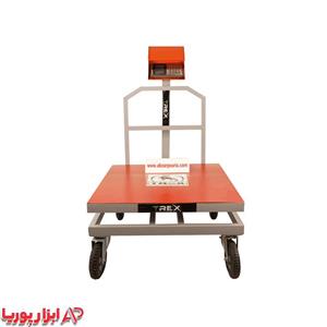 باسکول 800 کیلویی کمری بدنه تیرکس 80*80چرخ صنعتی