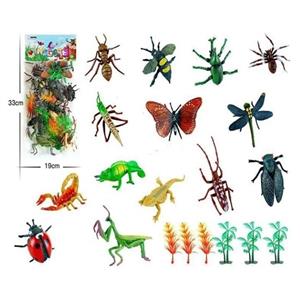 فیگور مدل حشرات طرح Wild Insects مجموعه 20 عددی REW