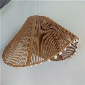 لوستر نخ رافیا / مکرومه / کنفی مدل کلاهی قطر 50 سانت