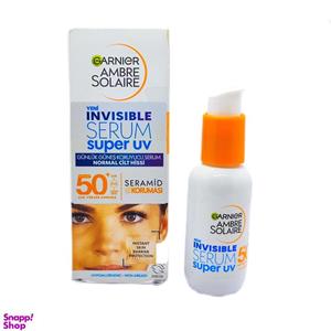 سرم ضد آفتاب گارنیه مدل Ambre Solaire Invisibl با  SPF50 حجم 30 میلی لیتر