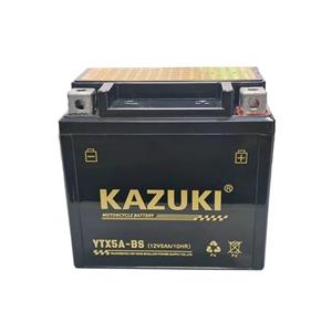 باتری موتورسیکلت کازوکی مدل 12 ولت 5 آمپر بلند  yt5ah