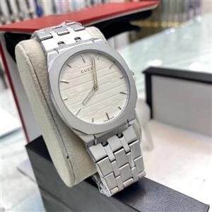 ساعت مچی عقربهای کوارتز مردانه مدل کلاسیک بند استیل قفل مخفی کد 1.3 YT4