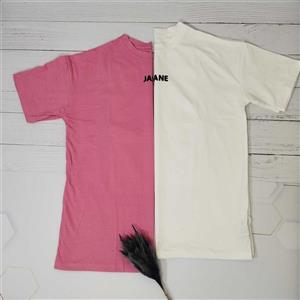 تیشرت پنبه ساده طرح قلب برجسته - کد 147