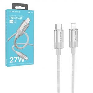 کابل شارژ Type-c به لایتنینگ بروفون مدل BU44 طول 1.2 متر