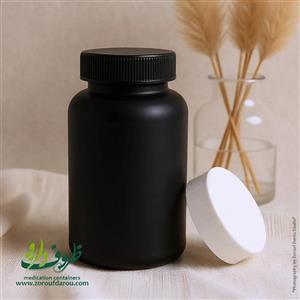 قوطی پلی اتیلن 150 سی سی - مشکی / تک فروشی