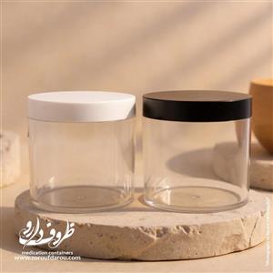 قوطی کرم کریستال 150 گرمی - درب-سفید / 50 عددی