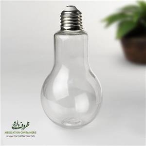 بطری پلاستیکی پت لامپی با سرپیچ فلزی - 200 عددی