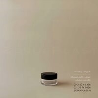 قوطی کرم کریستال 10 گرمی تخت - مشکی / 100 عددی