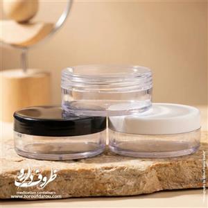 قوطی کرم کریستال 20 گرمی تخت - سفید / 100 عددی