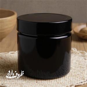 قوطی جار 250 سی سی دهانه 70 - مشکی / 100 عددی