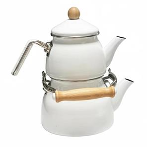 ست کتری و قوری شاهین مدل BYA_Z گنجایش کتری 2.1 لیتر و گنجایش قوری 1.1 لیتر 