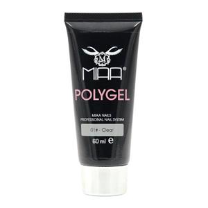 پلی ژل کاشت ناخن میا مدل CLEAR_01 حجم 60 میلی لیتر