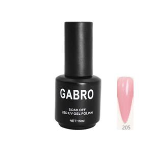 ژل لاک 15 میل گابرو کد 205 رابر بیس رنگی  GABRO