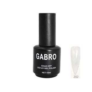 ژل لاک 15 میل گابرو کد 202 رابر بیس رنگی  GABRO
