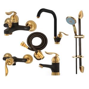 ست شیرآلات فاخته مدل قهرمان سازه MT-2KH مجموعه 6 عددی