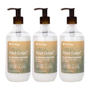 مایع دستشویی کرمی هندولوژی مدل Fresh Coconut حجم 500 میلی لیتر مجموعه 3 عددی H7T