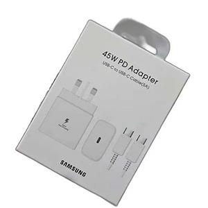 شارژر 45 وات سامسونگ Samsung Travel Adapter ORG 45W پلمپ ساخت ویتنام سریال دار با قابلیت سوپرفست 2.0 به همراه تبدیل 3 به 2 هدیه