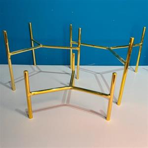 پایه میخی (رنگ طلایی)-مولدسنگسان | تولیدکننده قالب‌های سیلیکونی سنگ مصنوعی و شمع‌سازی