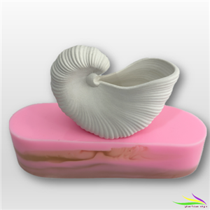 قالب سیلیکونی گلدان حلزونی-مولدسنگسان | تولیدکننده قالب‌های سیلیکونی سنگ مصنوعی و شمع‌سازی