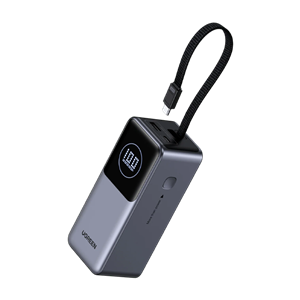 پاور بانک 3 پورت 130وات 20000mAh یوگرین مدل PB723 کد 55365B با کابل متصل USB-C