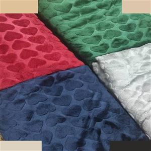 پتو مسافرتی 1 نفر شایسته مدل قلبی سایز 200×155 سانتی‌متر