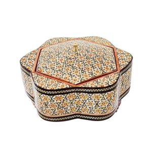 شکلات خوری خاتم کاری مدل هذلولی کد 1f3Hexagon16 