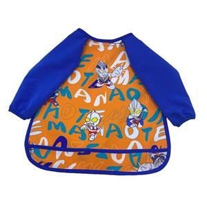 پیش بند نوزادی مدل آستین دار و کاسه دار طرح آدم آهنی