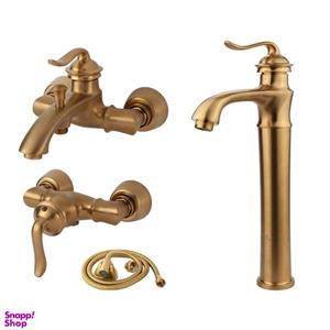 ست شیرآلات کسری مدل دانوب مجموعه 4 عددی طلامات