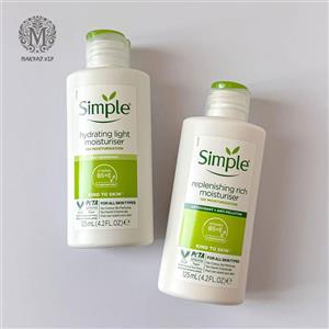 کرم آبرسان و مرطوب کننده سیمپل مدل ریچ و لایت حجم 125 میل