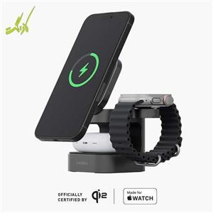 شارژر وایرلس ۳ کاره انرجیا Energea MagCube Qi2 Certified 3-in-1