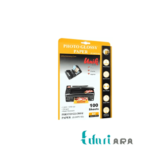 کاغذ فتوگلاسه یونیک سایز A4 وزن 150 گرم 100 برگ