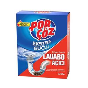 پودر لوله باز کن پورچوز مدل porcoz Lavabo Acici