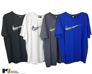 تیشرت مردانه پارچه نخی با زیره کار پلی استری نایک کد2002334