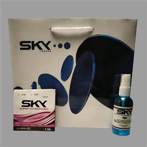 عدسی آنتی رفلکس بنفش (Anti-reflex) 1.56 برند SKY