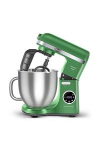 میکسر و ست دستگاه خمیر MASTERMAID CHEF ULTRA D2000W با صفحه نمایش دیجیتال EMERALD GREEN 7L اورجینال Karaca