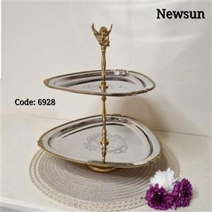 شیرینی خوری هندی استیل برنج نیوسان مدل فرشته کد 6928 