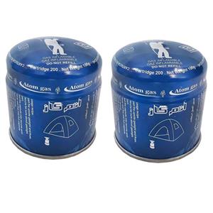 کپسول گاز سفری 190گرمی اتم گاز کد 22005 بسته دو عددی UE5