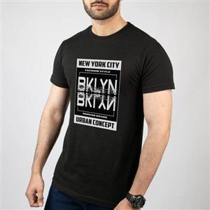 تیشرت آستین کوتاه مشکی طرح Newyork City | استایل گرافیکی | کد T067