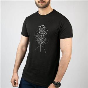 تیشرت طرح گل کد AR004