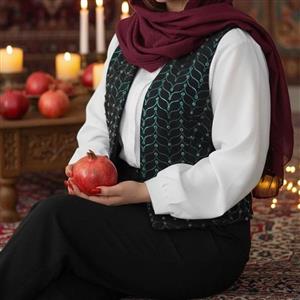 جلیقه یلدایی سایز 38تا60 ژیله یلدایی زنانه لباس یلدایی سایز بزرگ
