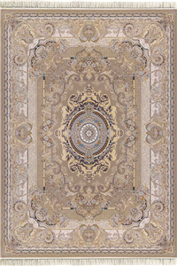 فرش داریوش 1500 شانه کلکسیون مینیاتور کد D1562 زمینه ترمه ای (برجسته)
